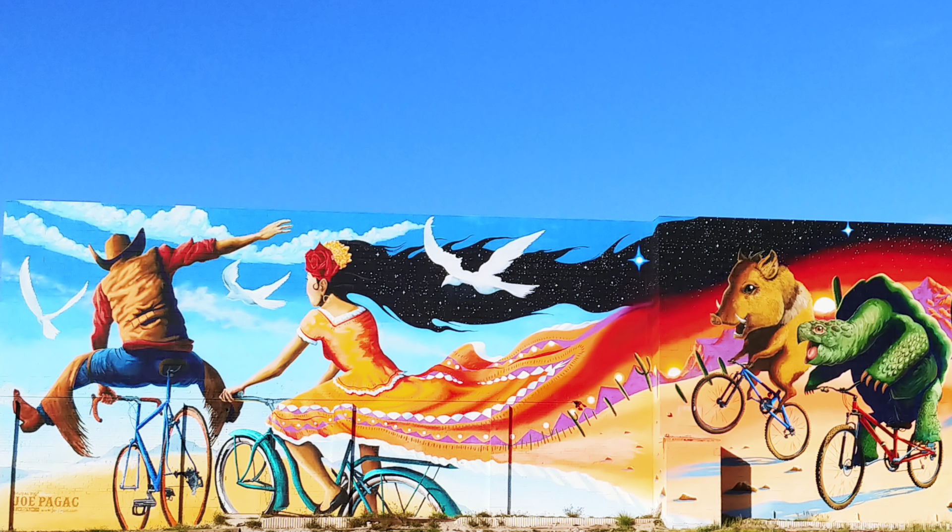 Tucson Mural at Epic Rides by Joe Pagac