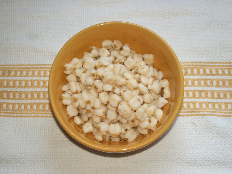 Photo of a bowl of hominy